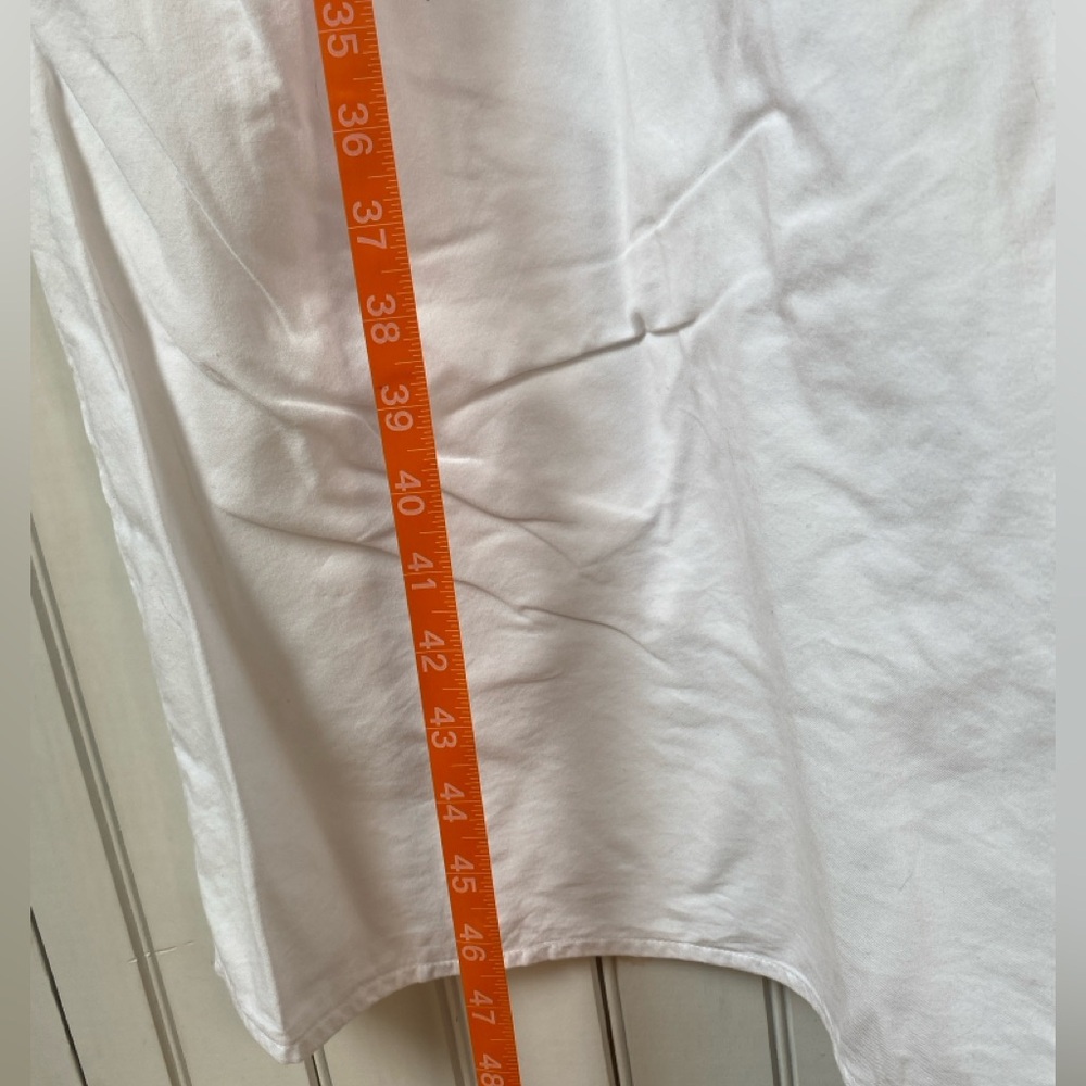 Beachlunchlounge White Smocked Eyelet Sleeve Midi Dress Large - Picture 10 of 11